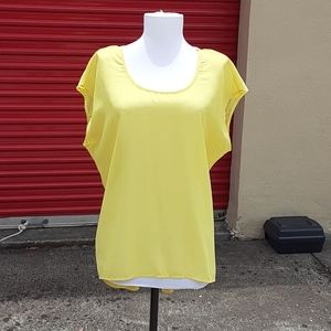 COPY - Sheer yellow top